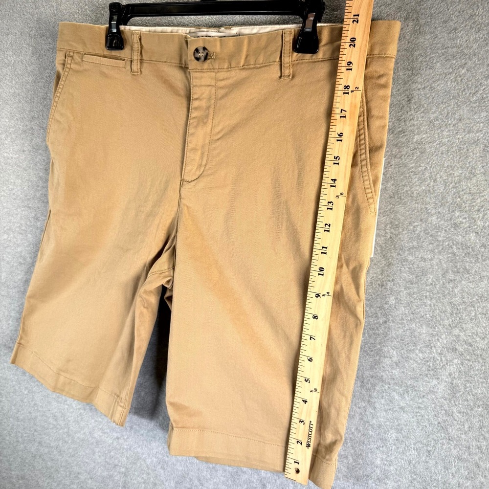 Lacoste Gabardine Shorts Men's 36 Beige Slim Fit Slash Pockets Mid-Rise Outdoor - Picture 12 of 16